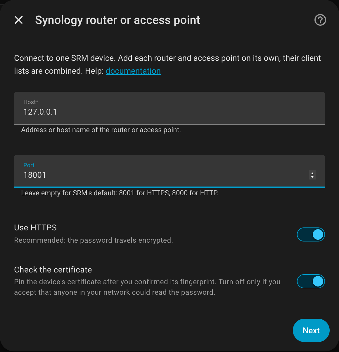 The first step: host, port, HTTPS and certificate checking